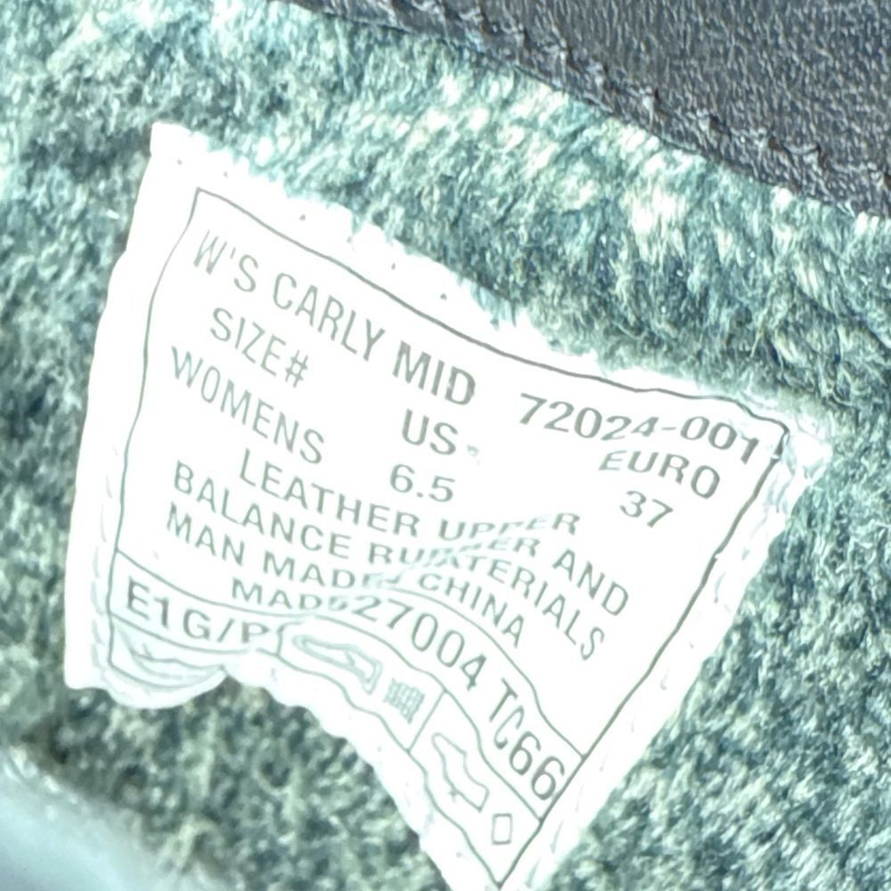 Bogs Carly Black Leather Pull on SLOUCH Mid-Calf Winter WATER PROOF Boots US 6.5 - Picture 8 of 8